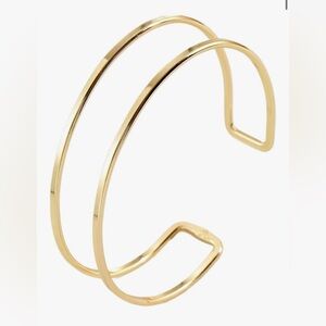 Gorgeous  Neiman Marcus 18KT Gold Vermeil Ope Cuff Bracelet